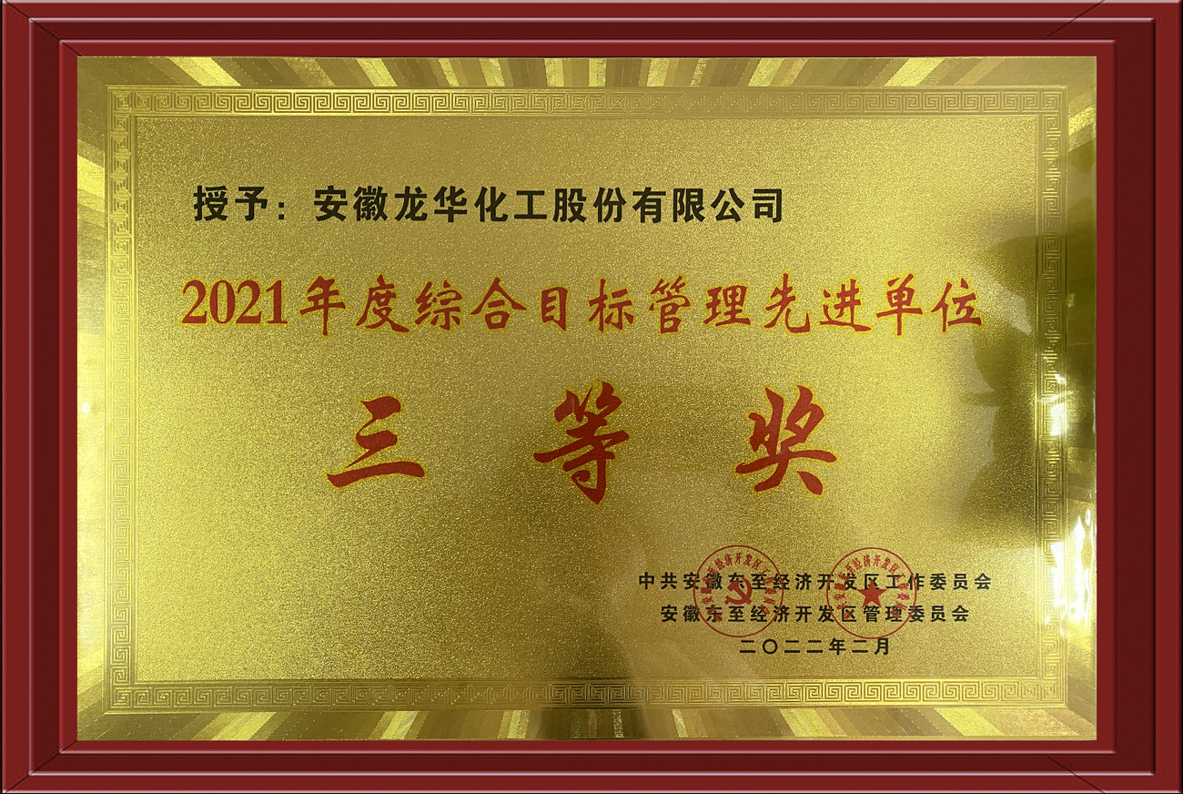 2021年綜合目標(biāo)管理先進單位